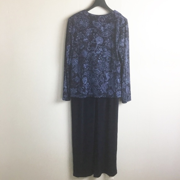 Drapers & Damon’s Maxi Dress Jacket Size 12 Blue - Picture 4 of 5